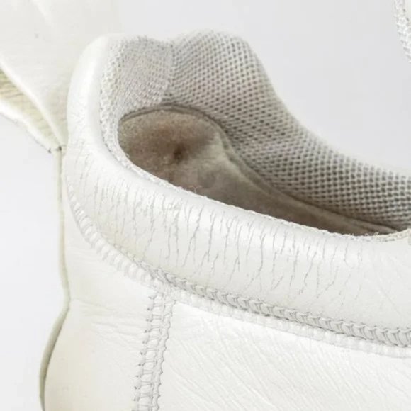 Celine White Leather Platform Slip-On Sneakers - Picture 8 of 10